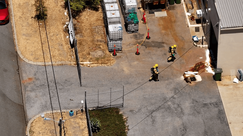 珀斯发生化学品泄漏居民收到危险品警报道路封闭